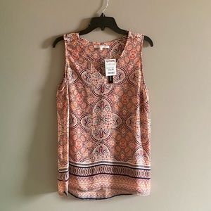 NWT Women’s Violet & Claire Print Tank Top Size L